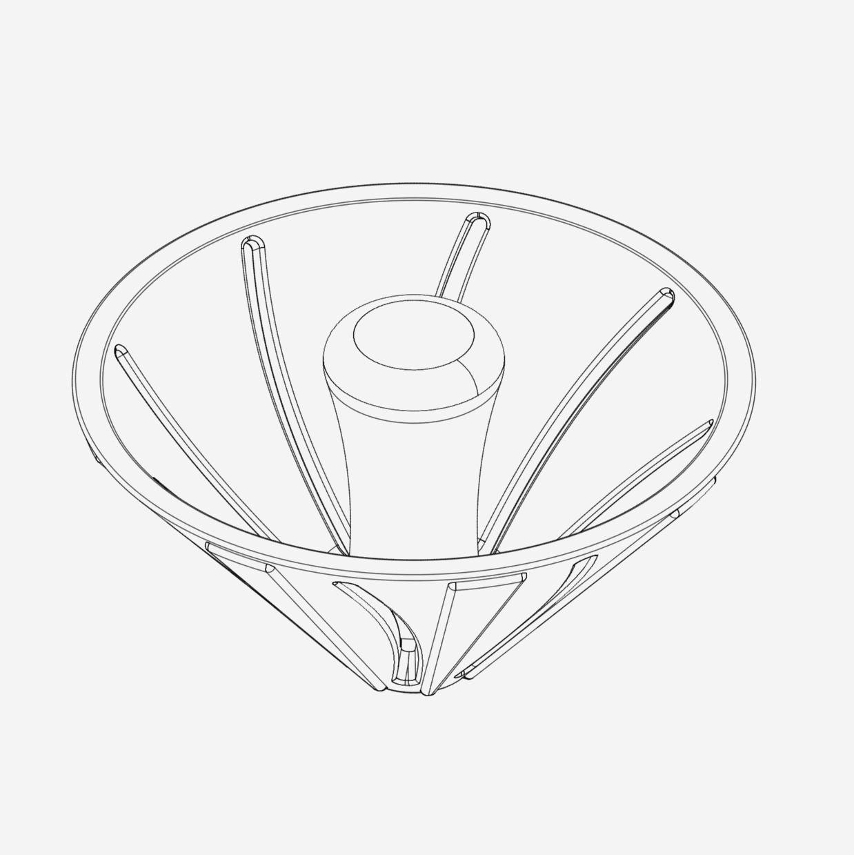 Инструмент The Disputer для налаштування фільтрів UFO Dripper V2, 3D друк, 1-3 чашки кави