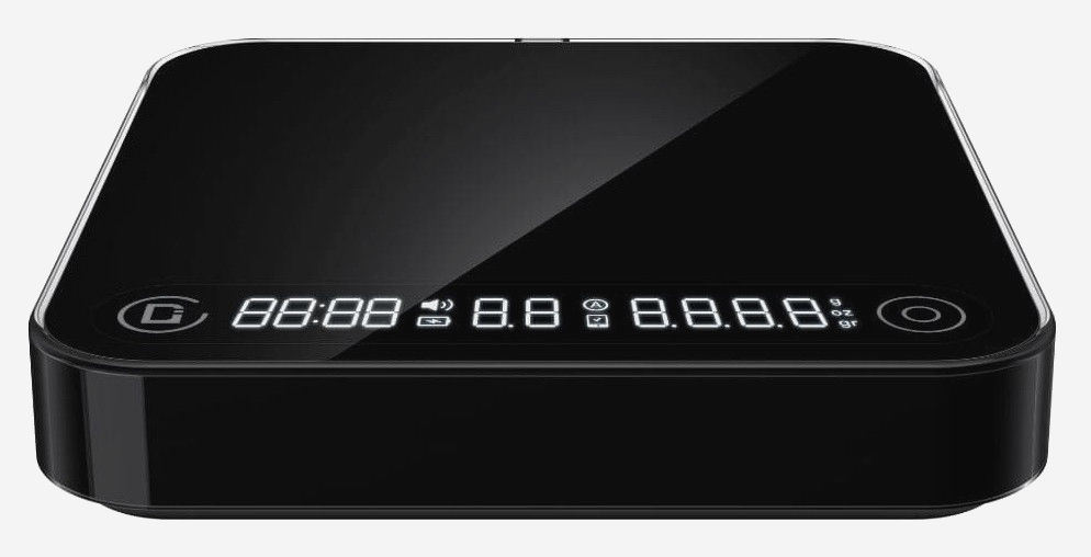 Весы DiFluid Microbalance Ti Scale Black для кофе, точность 0,1 г, Bluetooth, USB-C, 3000 г