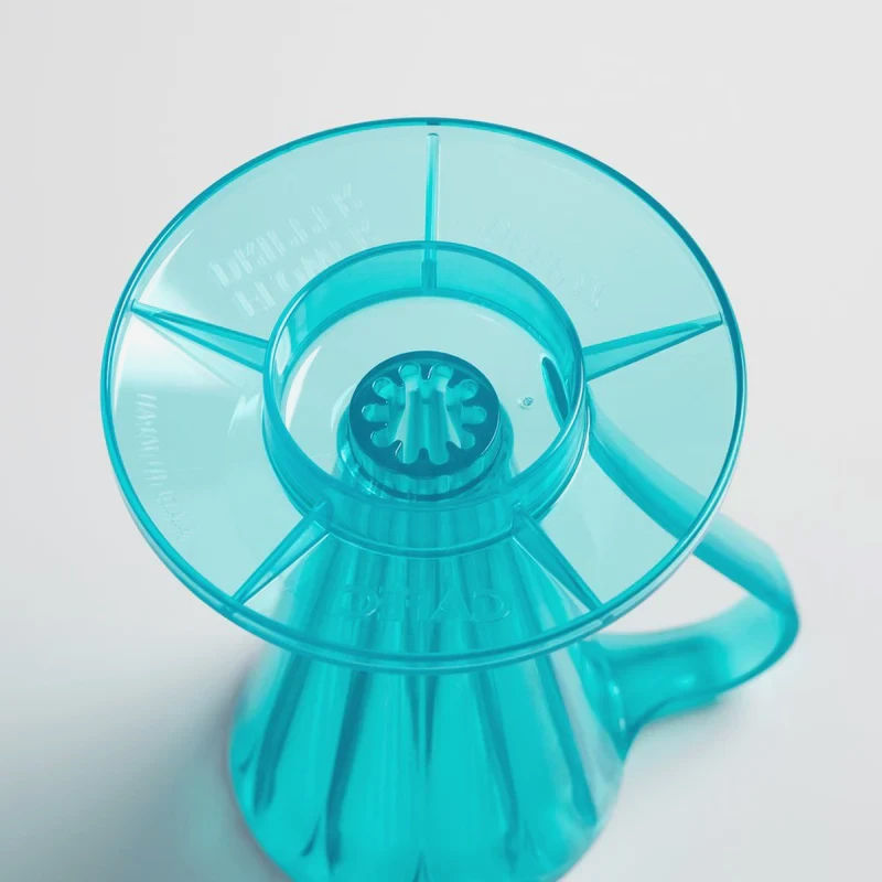 Пуровер Cafec Deep 27 Tritan Flower Dripper для 1 порції, 27° кут, Японія, синій