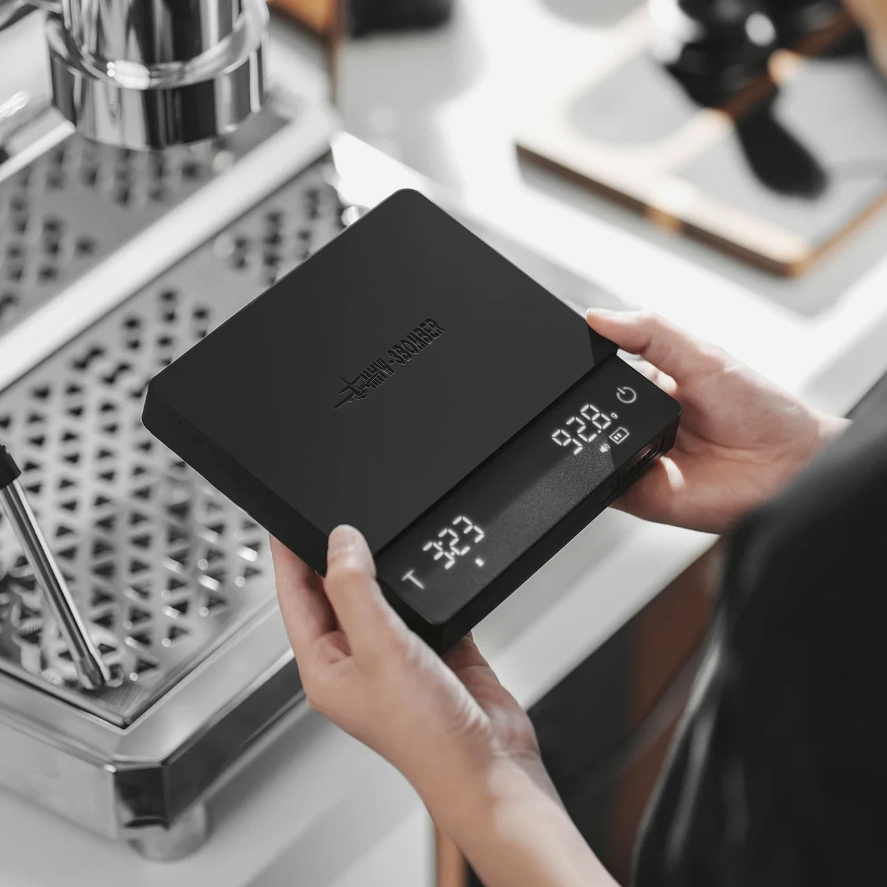 Весы MHW-3Bomber Cube Coffee Scale 3.0 Pro Max, 15×15 см, точность 0,1 г, USB зарядка