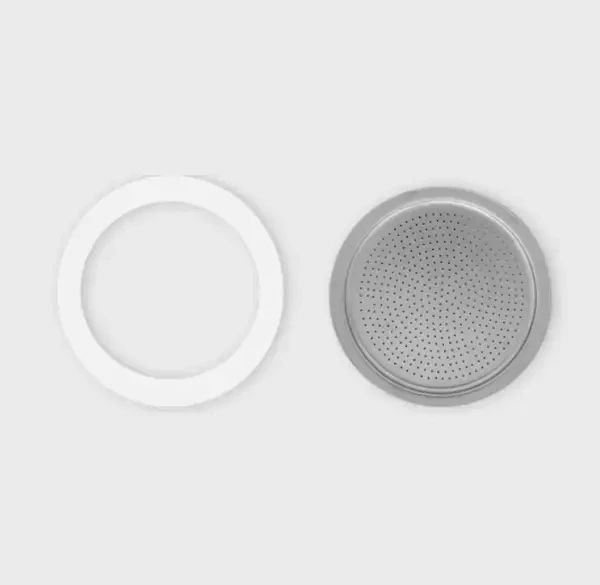 Набір Bialetti для гейзерної кавоварки 3-4 чашки: ущільнювач і фільтр-сито