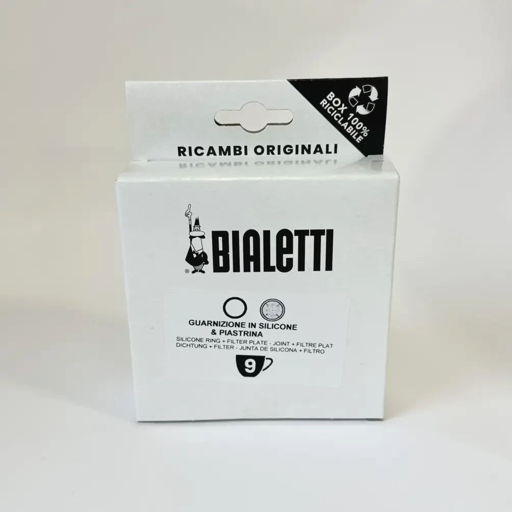 Набор Bialetti для гейзерной кофеварки 9 cup Moka Express: уплотнитель и фильтр-сито