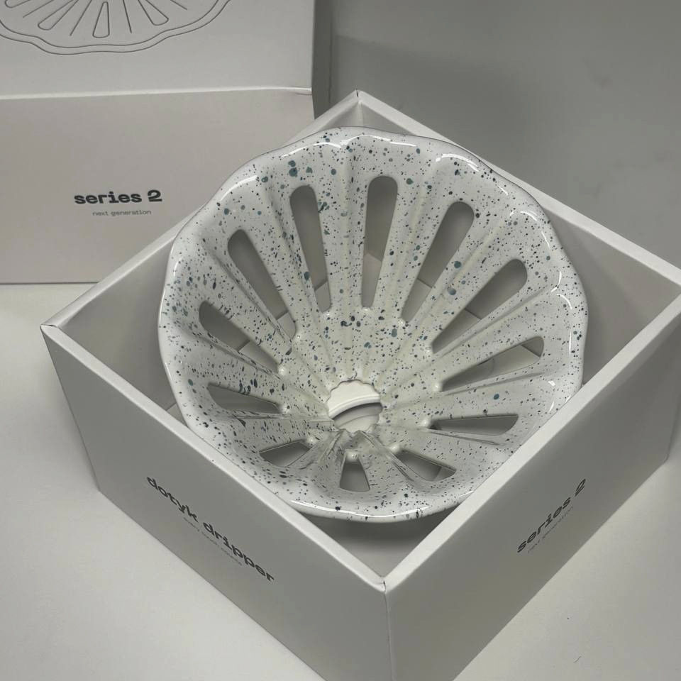 Пуровер Dotyk Dripper 2.0 Біле Золото, кераміка, для 1-4 чашок, Наступне Покоління