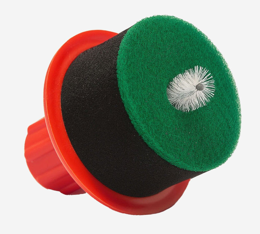 Щітка Coffeein clean для чистки холдера і носика, 7×7×10 см, полімер + губка, для кавомашин