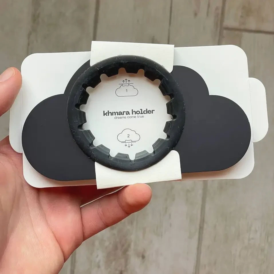 Пуровер Dotyk Dripper 2.0 з держателем Khmara, кераміка, 185 г, для фільтрів V60, коричневий