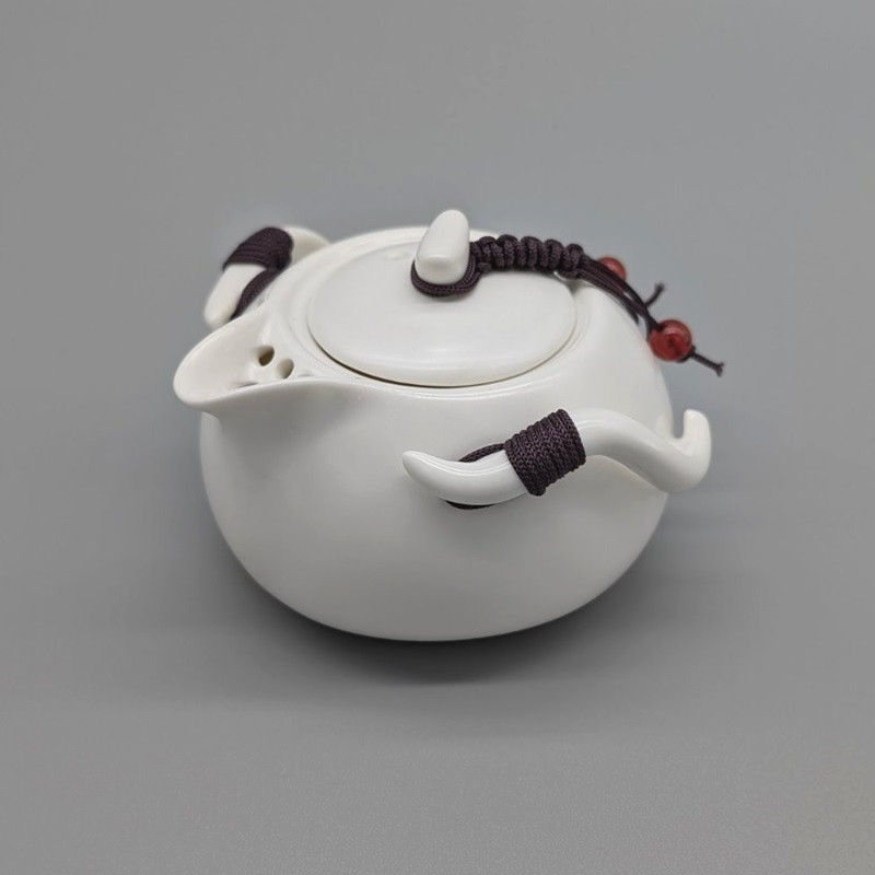 Набор чайной посуды Tea Set White Essence в боксе, фарфор, 5 предметов, белый, дорожный