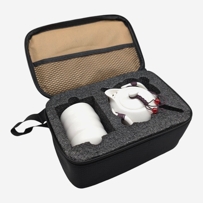 Набор чайной посуды Tea Set White Essence в боксе, фарфор, 5 предметов, белый, дорожный