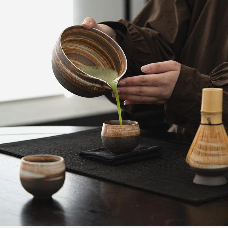 Набор Sabi Set для приготовления матча, 4 предмета, керамика и бамбук, японская культура