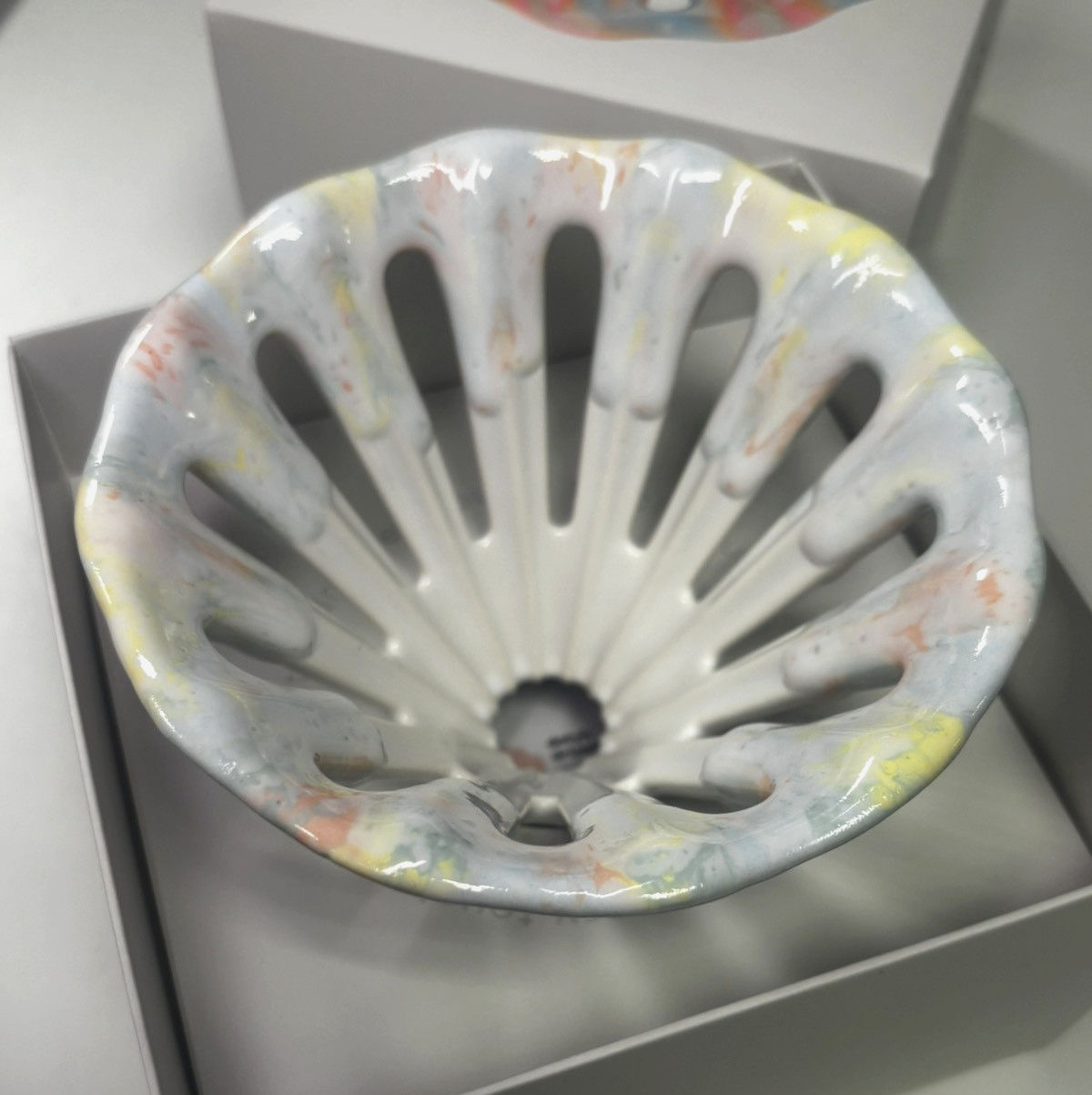 Пуровер Дотик Aurora Multicolor 02 для V60, кераміка, контроль температури, унікальний дизайн