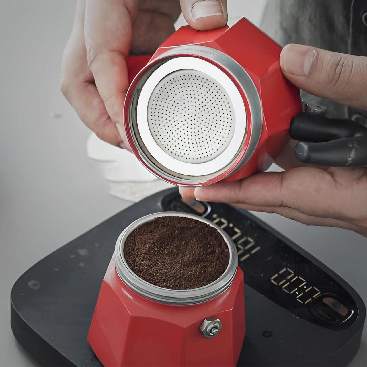 Уплотнитель для гейзерной кофеварки на 6 чашек, пищевой резина, диаметр 7 см - замена прокладки