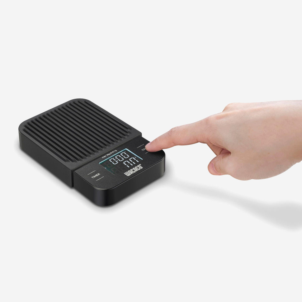 Ваги Wacaco Exagram Scale 2 кг, електронні для кави, точність 0.1 г, таймер, LCD дисплей