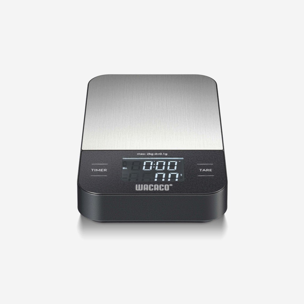 Ваги Wacaco Exagram Scale 2 кг, електронні для кави, точність 0.1 г, таймер, LCD дисплей