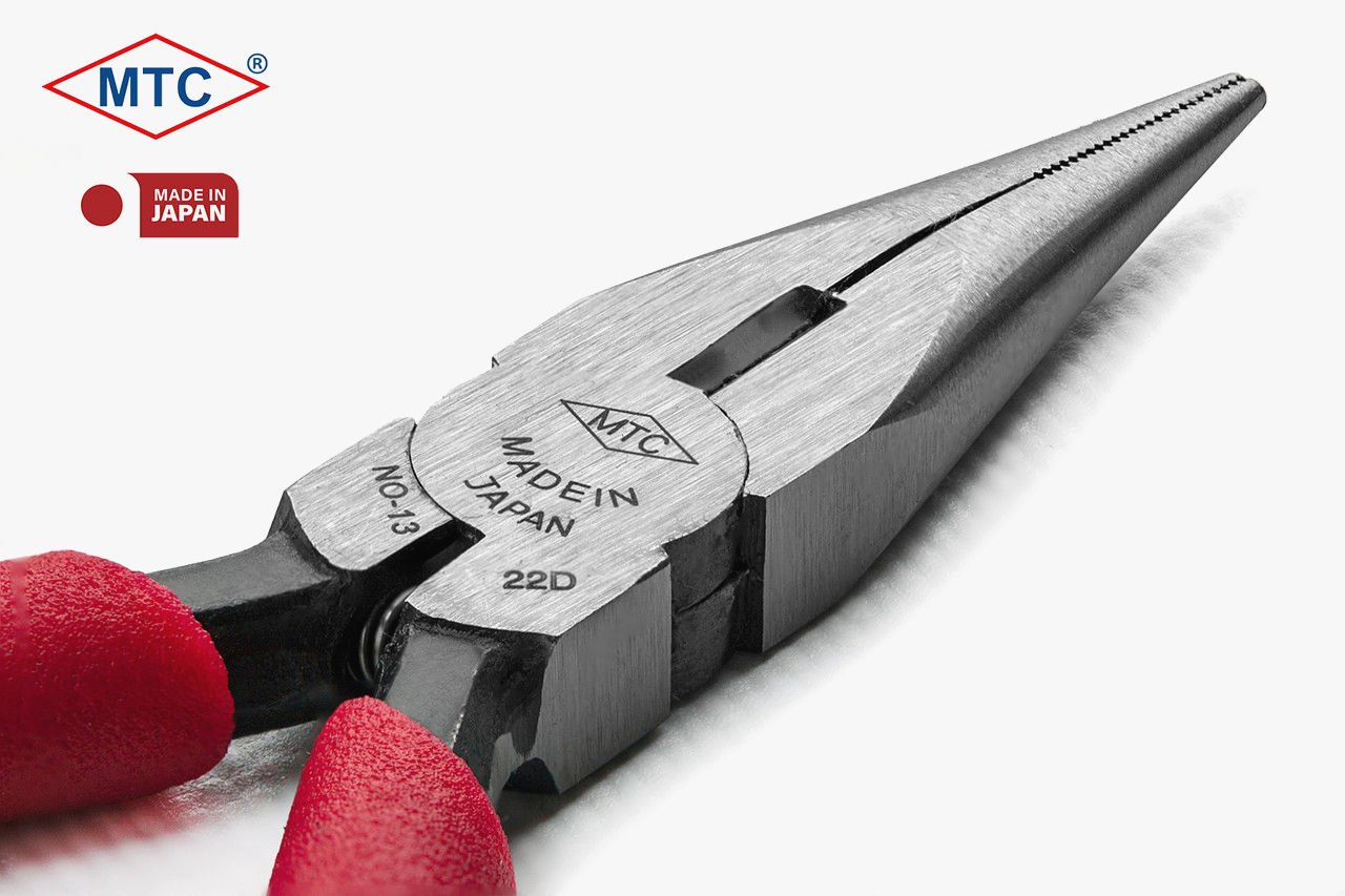 Плоскогубці MTC TOOLS 125 мм з різальним лезом, хромованадієва сталь, Японія