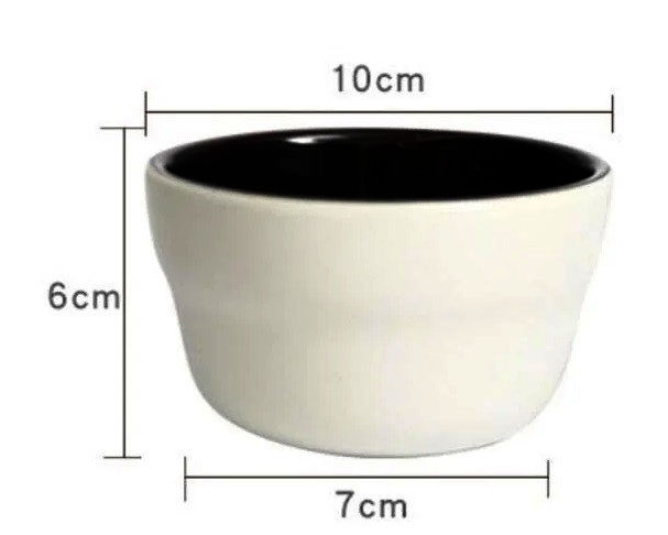 Чашка Rhino Coffee Gear для каппінгу 230 мл, чорна, керамічна, відповідає SCAA