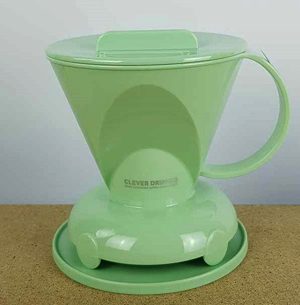Пуровер Clever Dripper 530 мл, зелене яблуко, іммерсійний метод заварювання кави