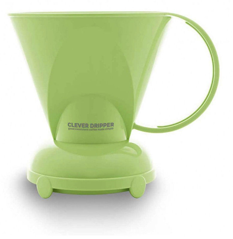 Пуровер Clever Dripper 530 мл, зелене яблуко, іммерсійний метод заварювання кави