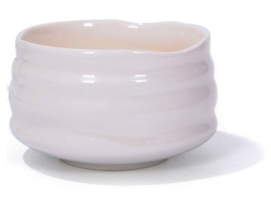 Чаван White 550 мл для матча, керамічний тяван для чайної церемонії, 12.5x12.5x7.5 см