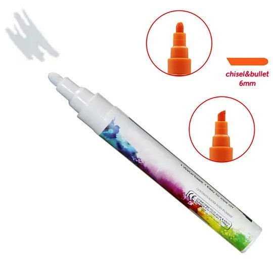Меловий маркер Liquid Chalk Marker Beide білий, 1м для дощок і скляних поверхонь