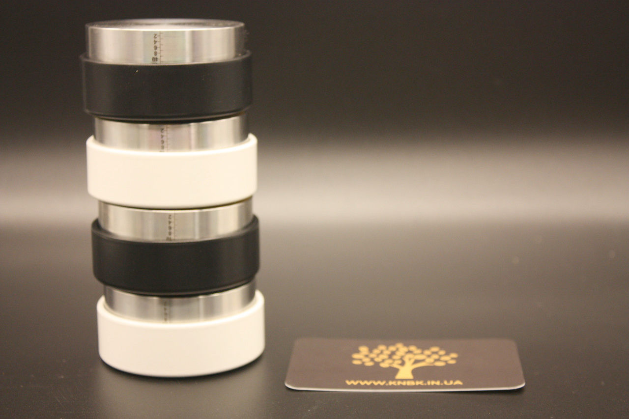 Пуш Темпер Ø 58 мм Доброго вечора ми з України (Мапа) VD для кави, рег. 3-12 мм, черный, нержавеющая сталь