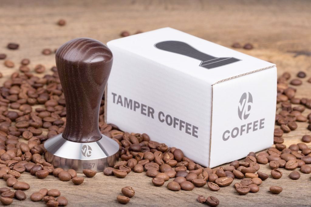 Темпер La Marzocco VD Класик Венге Ø 41 мм - прес для кави з нержавіючої сталі та ясена