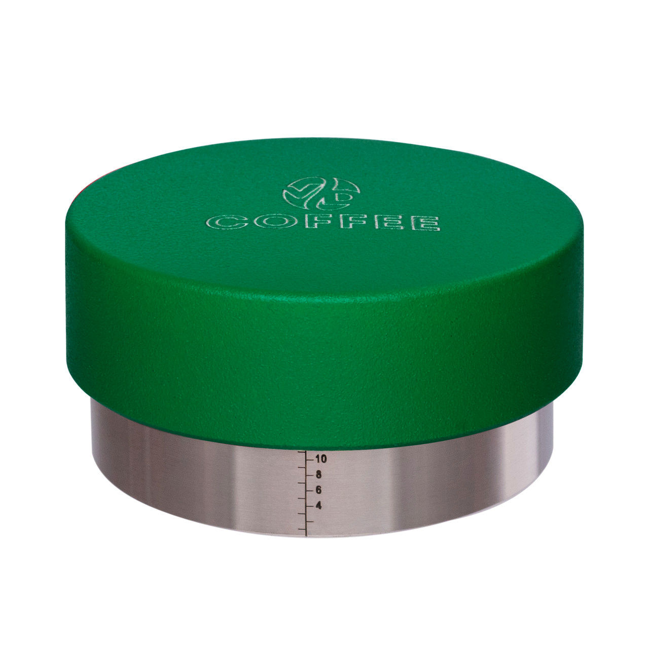 Пуш Темпер VD Ø 54 мм, зеленый, из нержавеющей стали, регулируемая глубина 3-12 мм