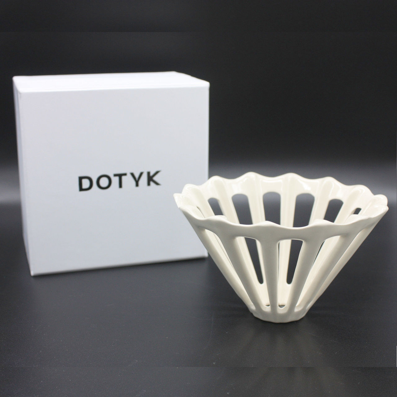 Керамический пуровер Dotyk Dripper 3.3 см, белый, Украина - идеален для фильтр-кофе