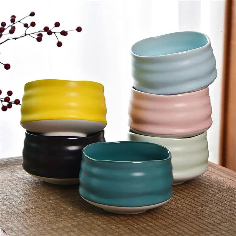 Чаван Green Forest 550 мл для матчи, керамічний тяван, 12.5x12.5x7.7 см, чайна церемонія