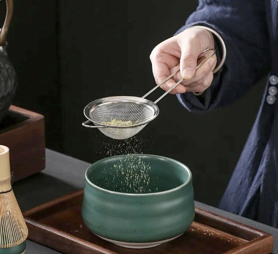 Чаван Green Forest 550 мл для матчи, керамічний тяван, 12.5x12.5x7.7 см, чайна церемонія