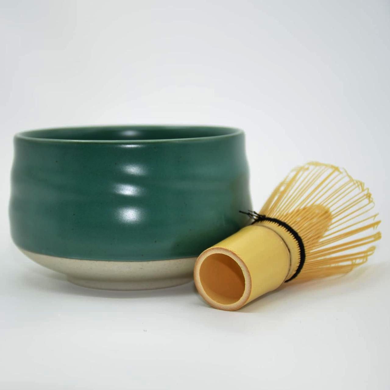 Чаван Green Forest 550 мл для матчи, керамічний тяван, 12.5x12.5x7.7 см, чайна церемонія