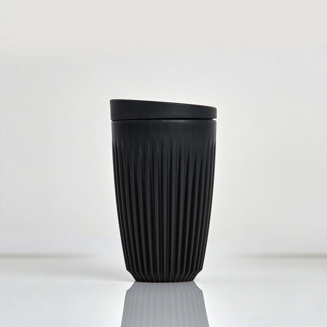 Термочашка Huskee Cup 355 мл з кришкою, BPA free, екологічно чиста, Charcoal