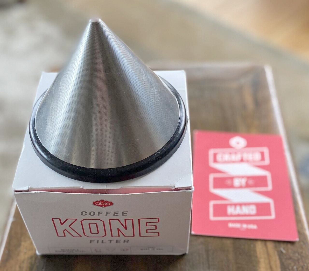 Фільтр Kone Able для кави з нержавіючої сталі, 2-4 чашки, сріблястий, США