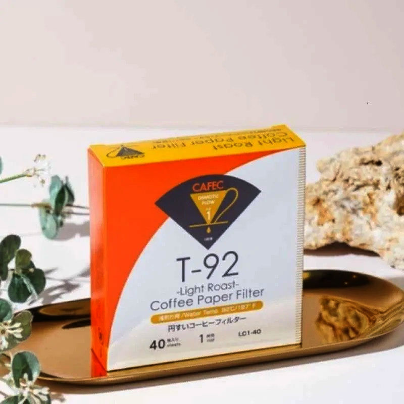 Фільтри CAFEC Light Roast Cup4 для кави, 40 шт, FSC, білі, Японія