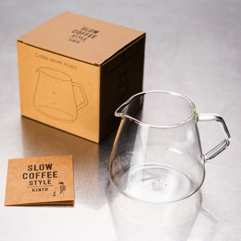 Сервер Kinto 300 мл, боросилікатне скло, для кави, стиль Slow Coffee