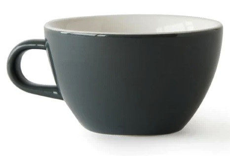Чашка Acme Evolution Grey для капучино 190 мл, фарфор, серый, комплект 2 шт.