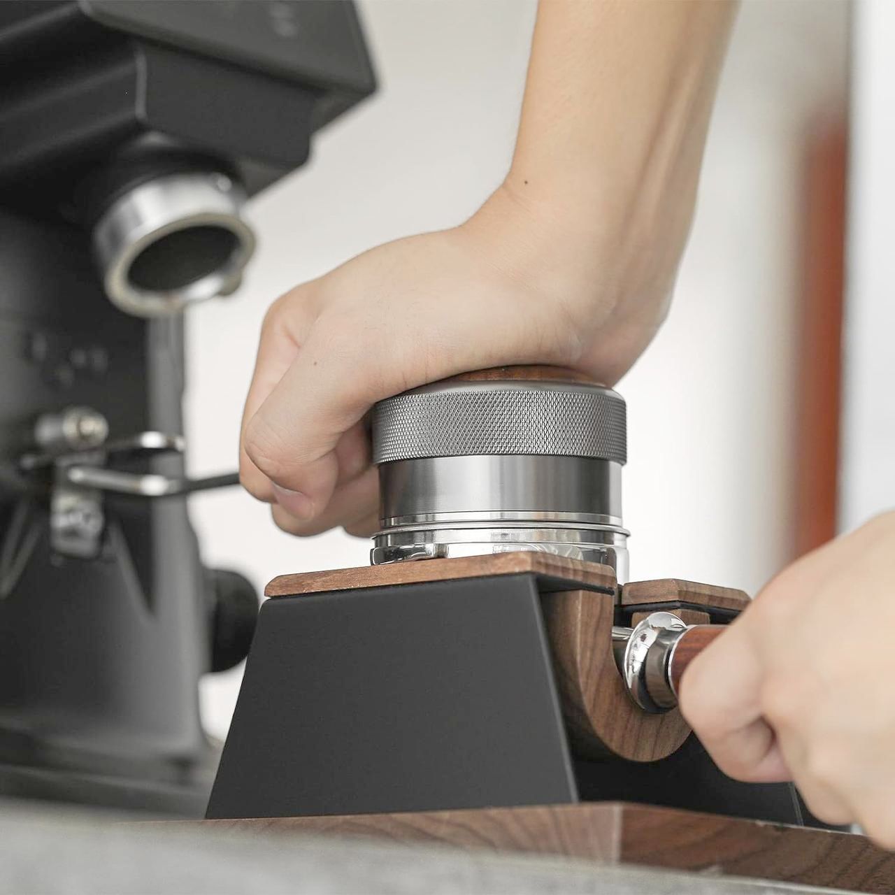 Пуш Темпер MHW-3BOMBER 58 мм рифленый, регул. глубина 3-12 мм, черный, нержавеющая сталь