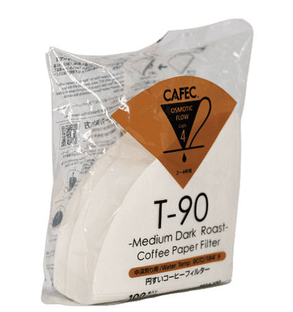 Фільтри Cafec Medium Dark Roast T-90, Cup4, 100 шт, для кави, японські, екол.
