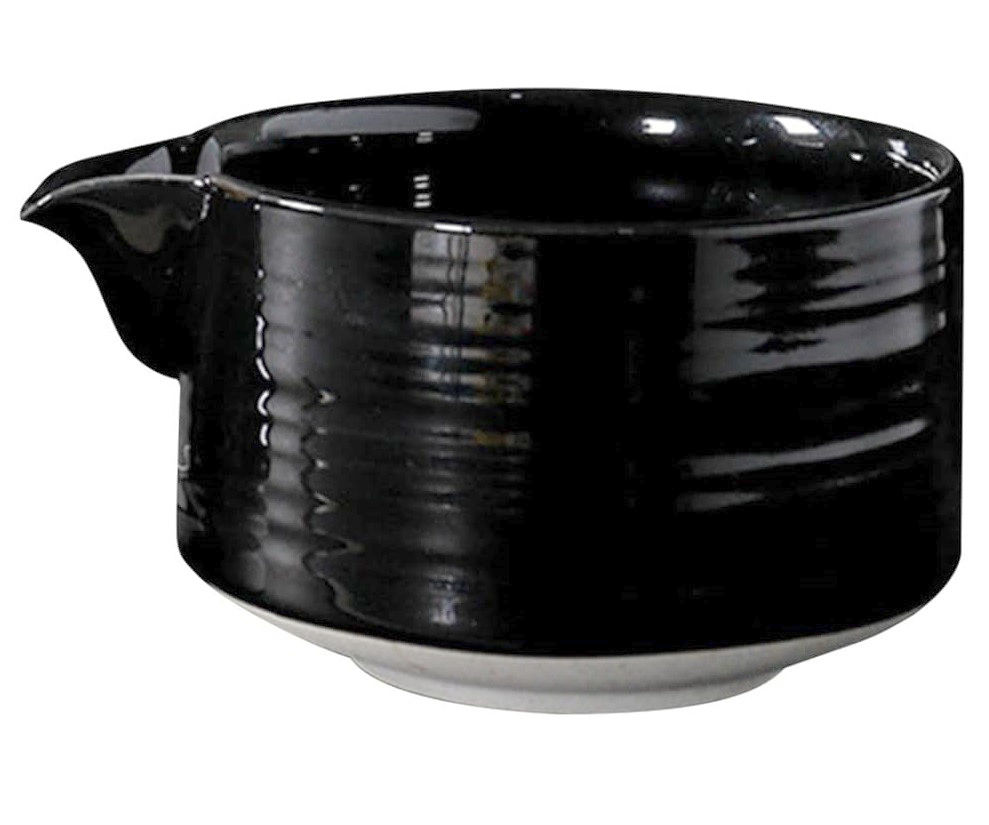 Чаван Katakuchi Black 525 мл з носиком для матча і чайної церемонії, кераміка