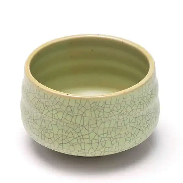 Чаван Ancient Green 550 мл для матча, глиняний тяван з глазурapos;ю, 12,5 см діаметр, чайна церемонія