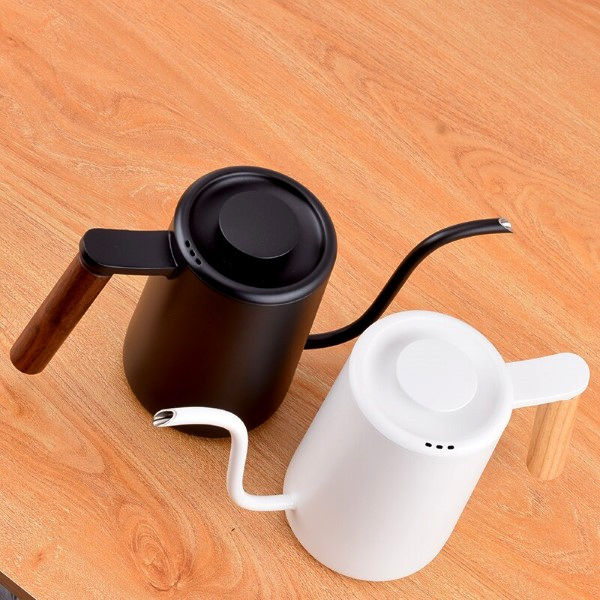 Чайник Timemore Fish Youth 700 мл из нержавеющей стали с гусинообразным носиком белый