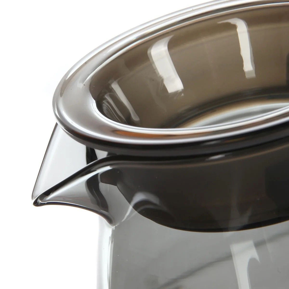 Сервер Timemore 360 мл из боросиликатного стекла с крышкой для кофе и чая, черный