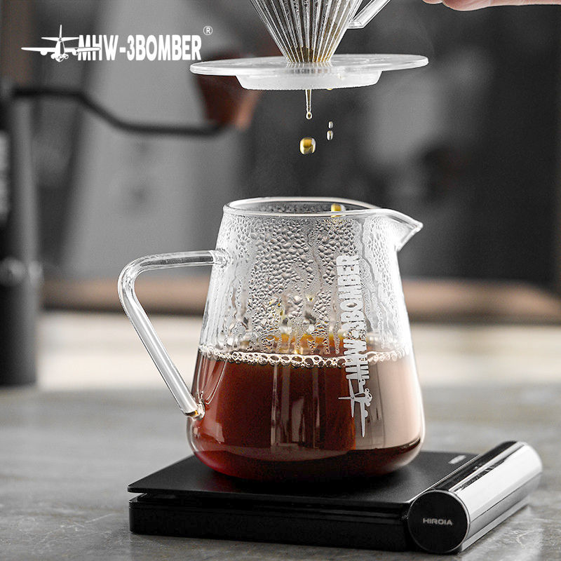 Сервер для кави Elf MHW-3Bomber 500 мл з боросилікатного скла з ручкою