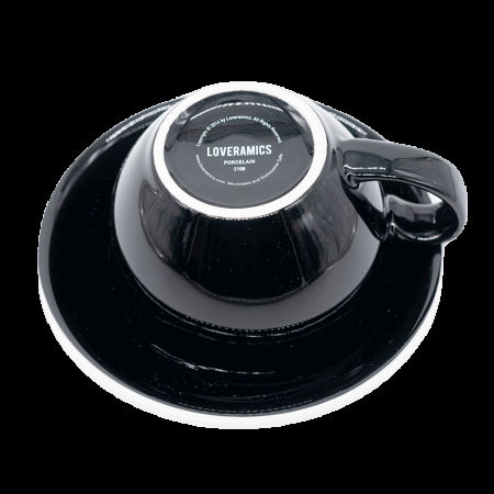 Чашка Loveramics Egg Чорна 300 мл, фарфор, для еспресо, ручна робота, чорна