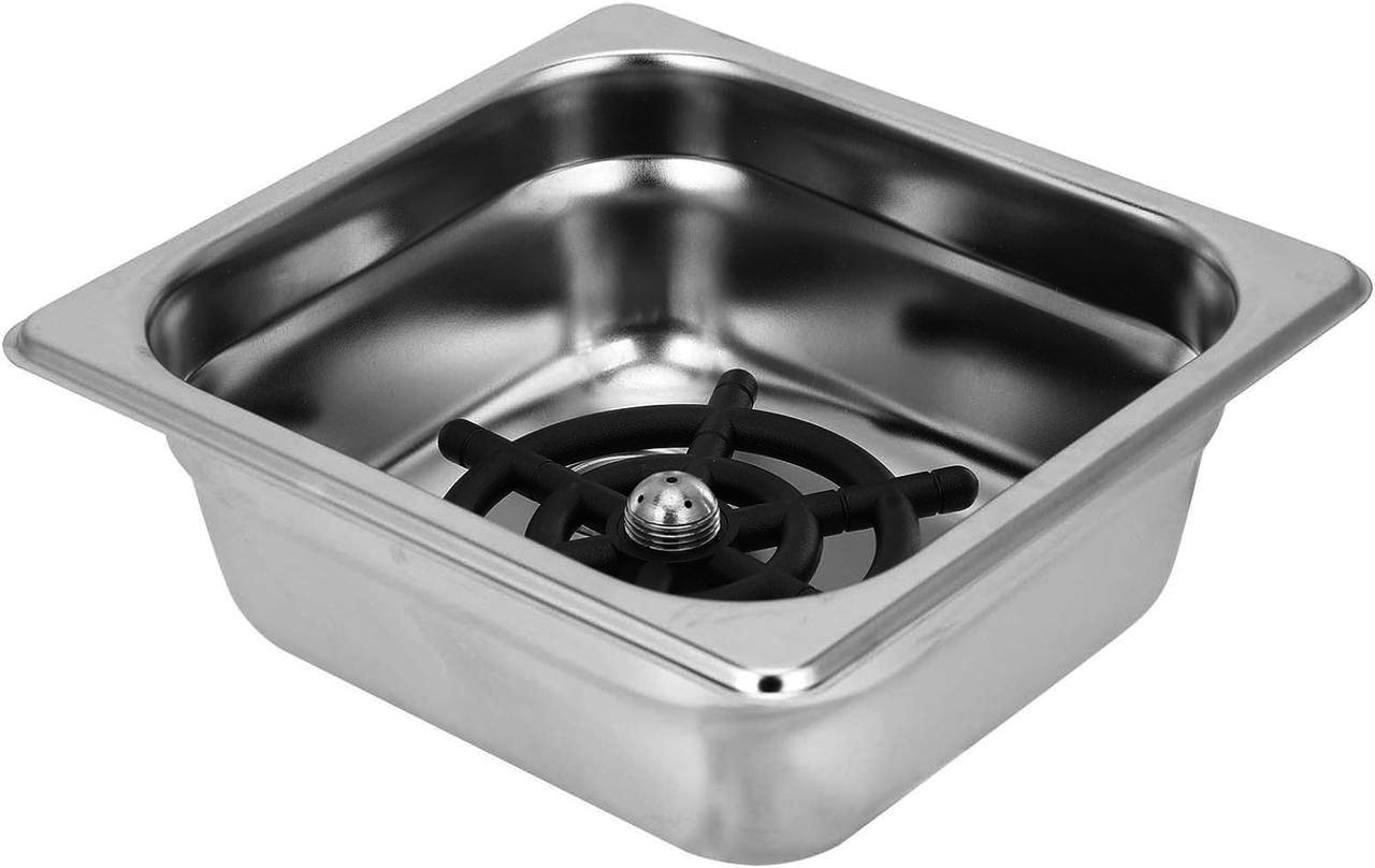 Ринзер Quick Rinse 16.2x17.6 см, нержавеющая сталь, для баров, ополаскиватель для посуды, Металлик