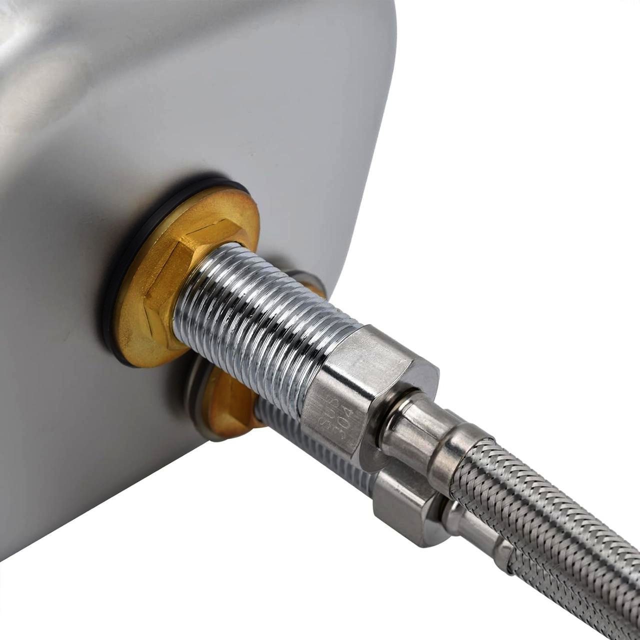 Ринзер Quick Rinse 16.2x17.6 см, нержавеющая сталь, для баров, ополаскиватель для посуды, Металлик