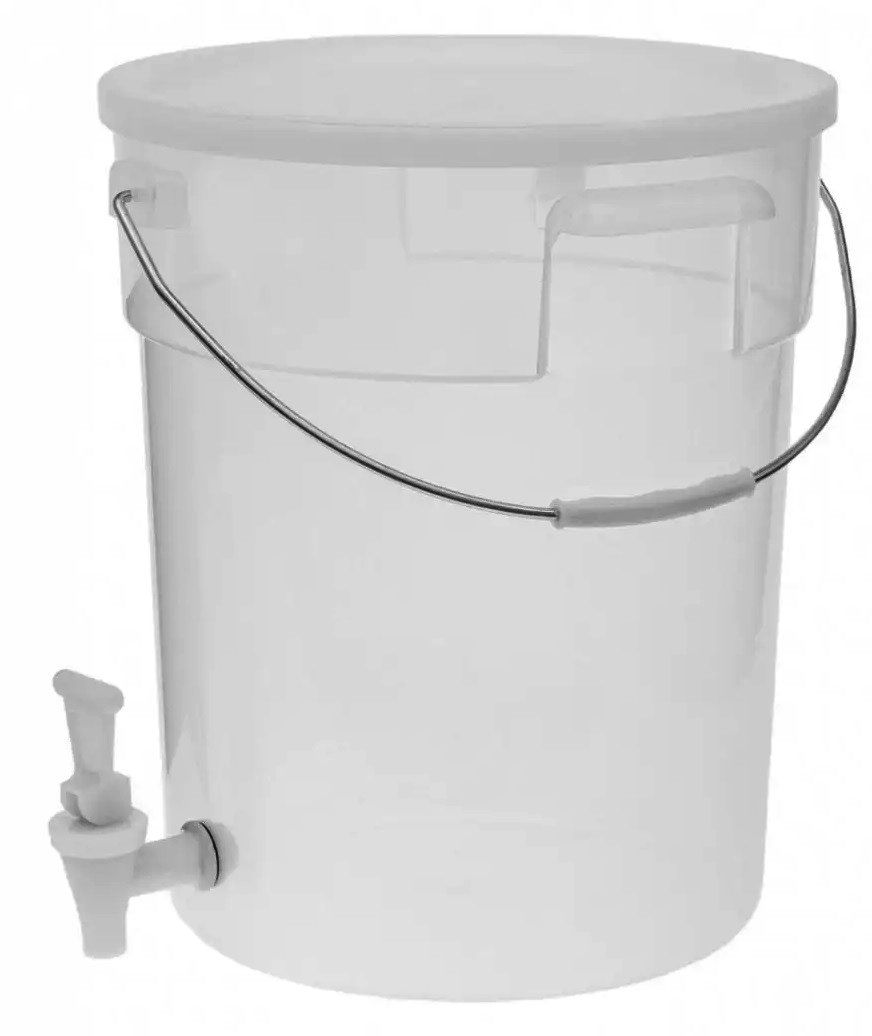 Комплект Cold Brew 20 л, відро для холодного екстракта кави і чаю з фільтром, біле