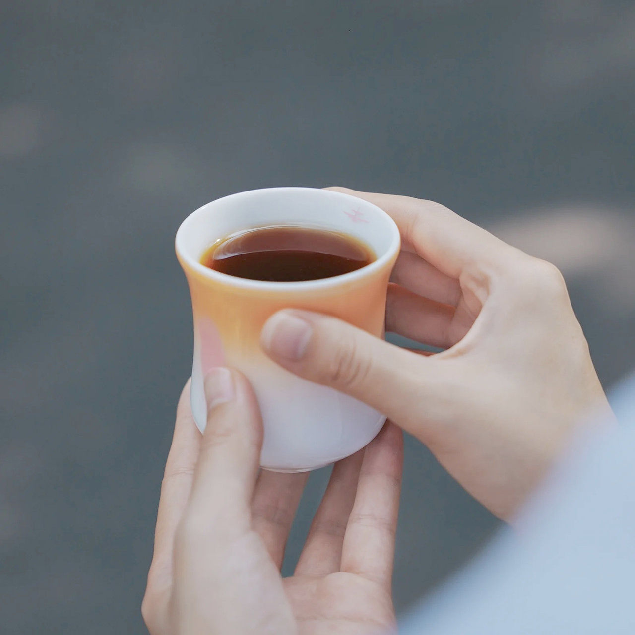 Чашка MHW-3BOMBER керамічна тонка персикова 150 мл Rouge Ceramic Cup Thin Soft Peach