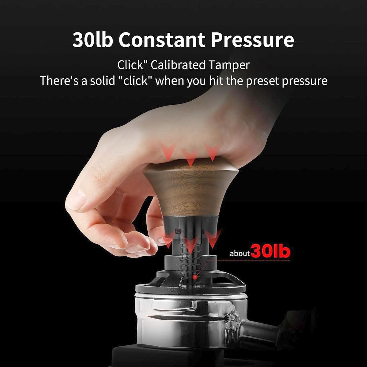 Пуш Темпер MHW-3Bomber 58.35 мм Динамометрический с регулировкой давления для эспрессо