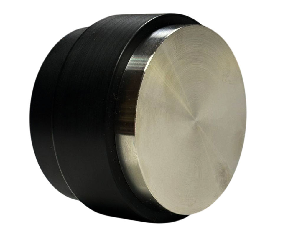 Пуш Темпер VD Spring 58 мм для кофе с пружиной, черный, пластик и нержавеющая сталь