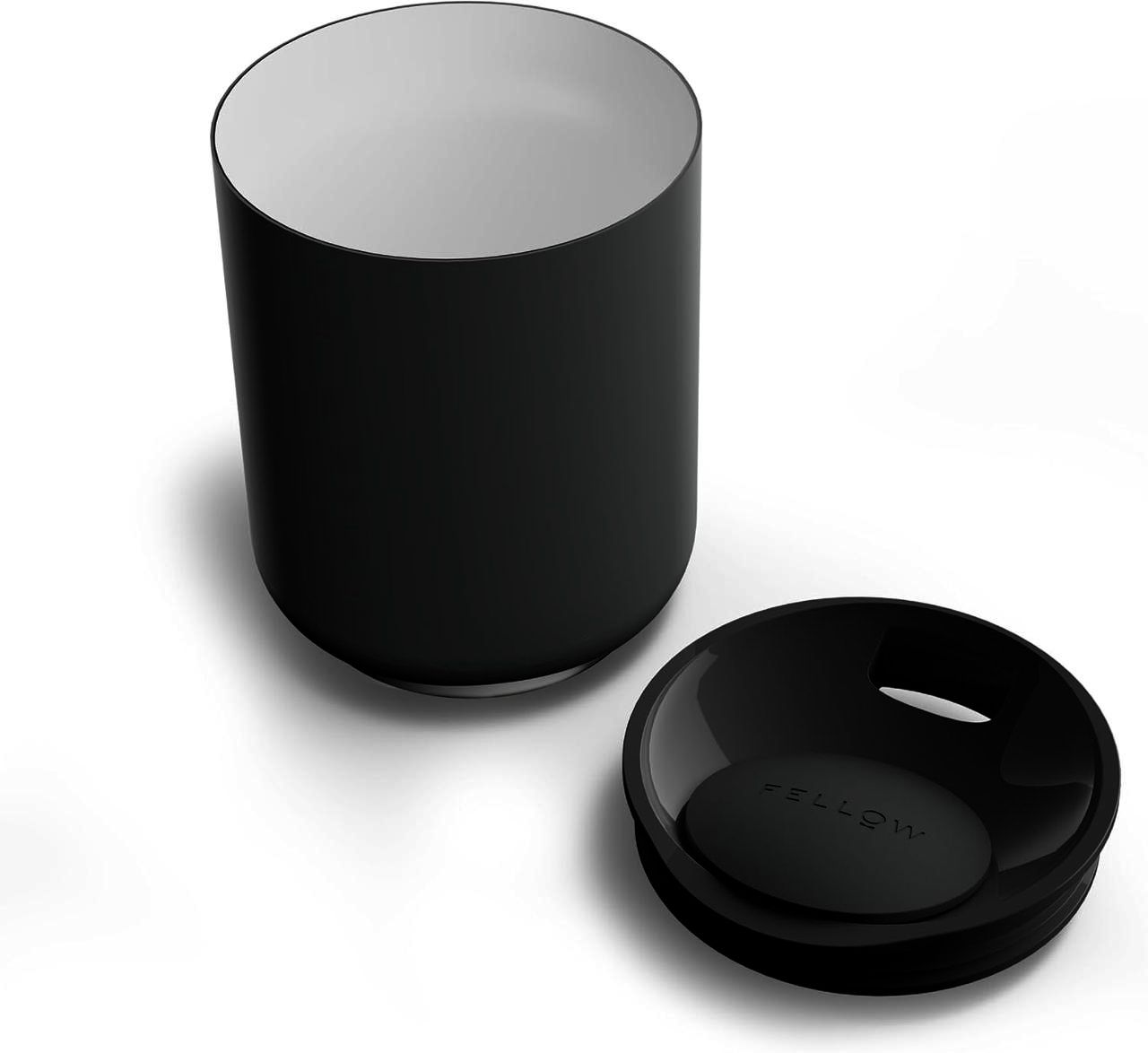 Термос-чашка Fellow Rocky lowball 296 мл, нержавіюча сталь, кришка Pebble Lid, чорна