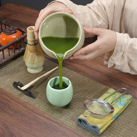 Комплект Green Wave Katakuchi для приготування матчу 2 предмета, чаша 550 мл і підставка для вінчика